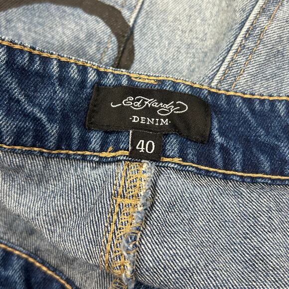 Ed Hardy Death Before Dishonor Denim Jeans size 40 B4 - Picture 7 of 7